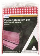 Picnic Tablecloth with Bench Covers