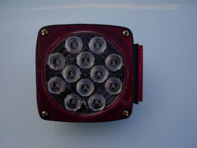 LED Submersible Combination Tail Light with license light