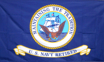 US Navy Retired flag