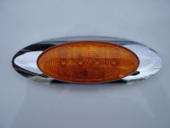 LED Oval sealed Clearance/Marker Lamp 4 diodes (Amber)