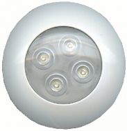 LED 3” Utility/Interior Light with White Trim Ring